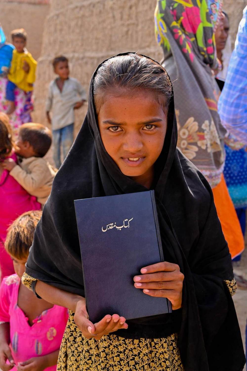A new believer given an Urdu Bible