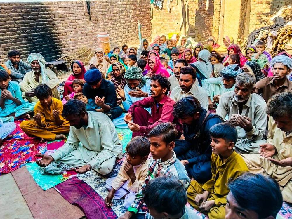 Gathered in a home